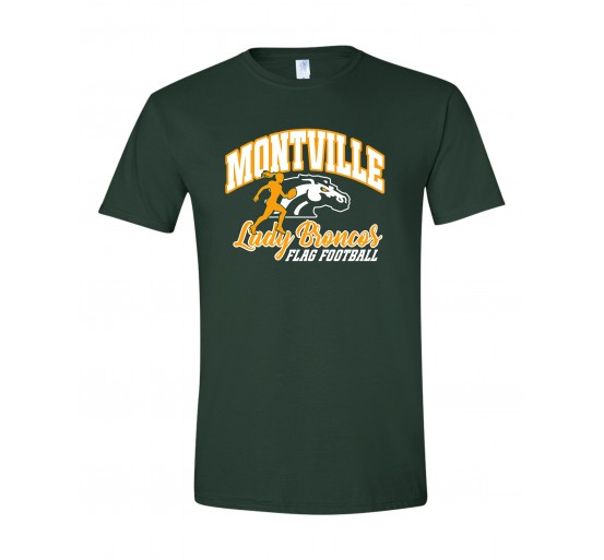 Montville Lady Broncos Flag Football Softstyle T-shirt